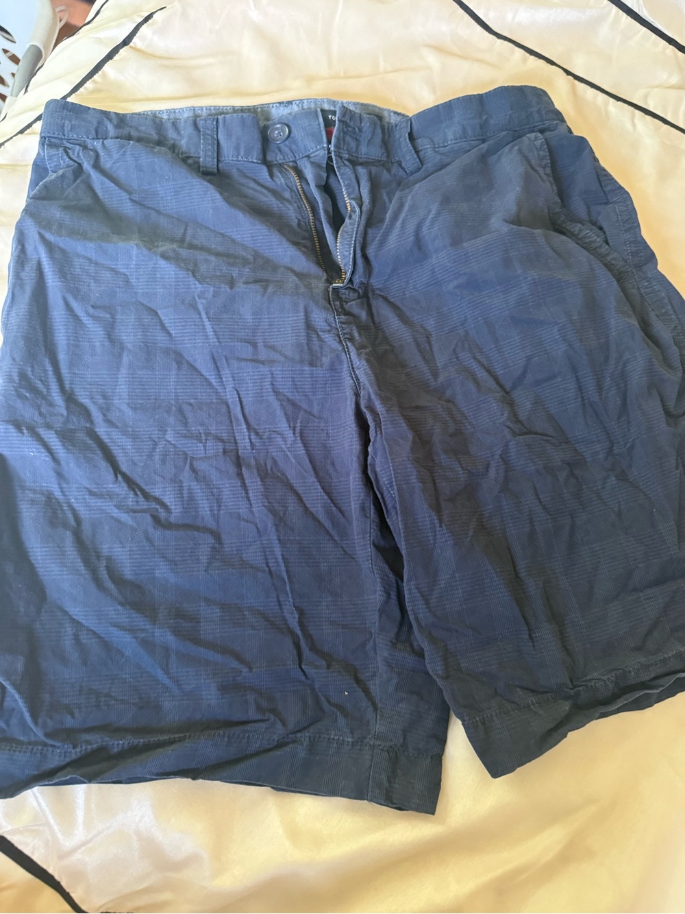 Tommy Hilfiger Men's Navy Blue Flat Front Shorts